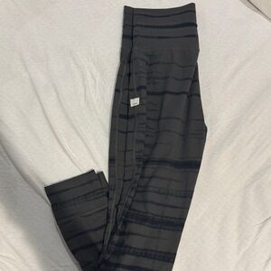 Vuori Black Striped Leggings